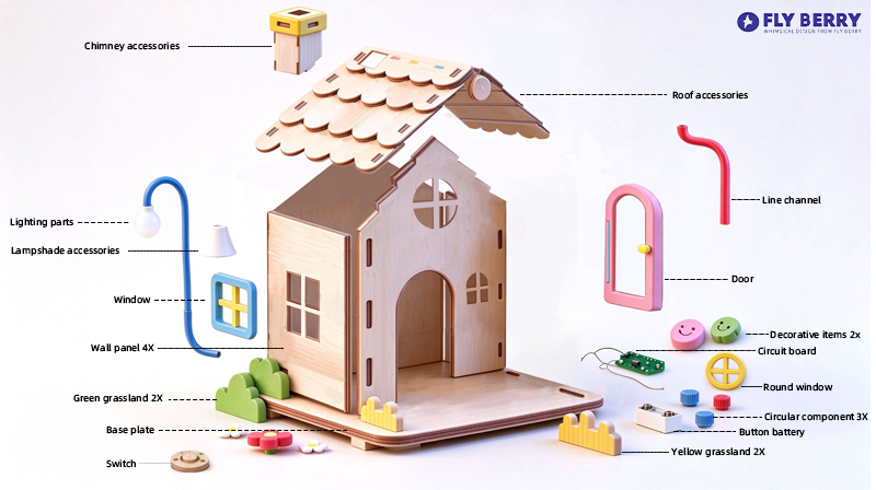 Build-A-Home Wooden House