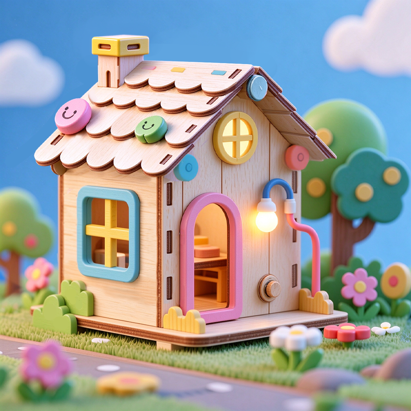 Build-A-Home Wooden House